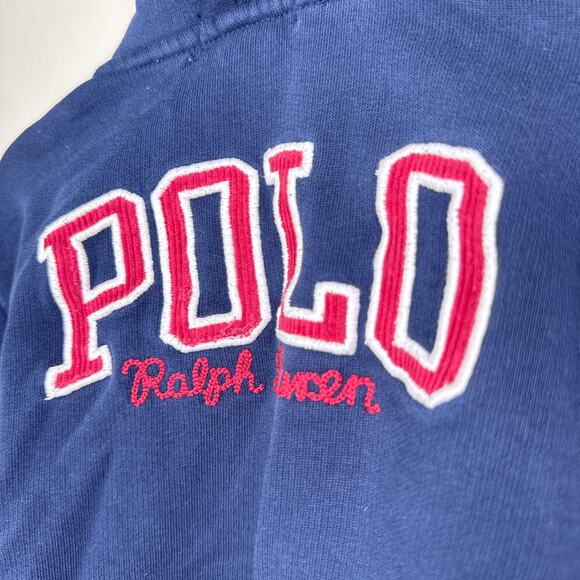 Polo Ralph Lauren Toddler Boys' Full Zip Hooded Sweatshirt SZ 5 Embroidered Logo - Picture 4 of 8